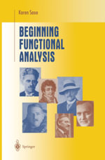 Beginning Functional Analysis - Karen Saxe