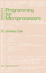 Programming for Microprocessors - Andrew Colin