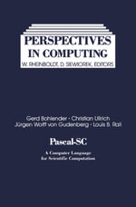 Pascal-SC : A Computer Language for Scientific Computation - Gerd Bohlender