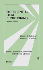 Differential Item Functioning : Quantitative Applications in the Social Sciences - Steven J. Osterlind