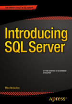Introducing SQL Server : Professional and Applied Computing (R0) - Mike McQuillan