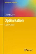 Optimization : Springer Texts in Statistics - Kenneth Lange