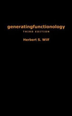 generatingfunctionology : Third Edition - Herbert S. Wilf