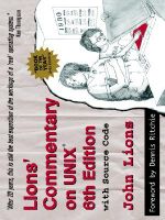 Lion's Commentary on UNIX with Source Code : Computer Classics Revisited - John Lions