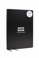 Black A4 Notebook : Lined Paper - TENEUES PUBLISHING