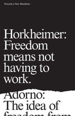 Towards a New Manifesto : Pocket Communism - Theodor Adorno