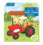 Usborne Book and 3 Jigsaws: Tractors : 3x 9-Piece Jigsaw Puzzles - Heather Amery