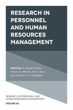 Research in Personnel and Human Resources Management : Research in Personnel and Human Resources Management - Anthony R.  Wheeler