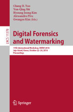 Digital Forensics and Watermarking : 17th International Workshop, IWDW 2018, Jeju Island, Korea, October 22-24, 2018, Proceedings - Chang D. Yoo