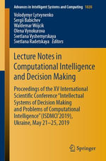 Lecture Notes in Computational Intelligence and Decision Making : Proceedings of the XV International Scientific Conference 