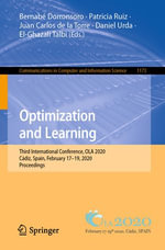 Optimization and Learning : Third International Conference, OLA 2020, Cadiz, Spain, February 17-19, 2020, Proceedings - Bernabé Dorronsoro