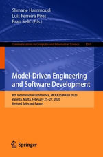 Model-Driven Engineering and Software Development : 8th International Conference, MODELSWARD 2020, Valletta, Malta, February 25-27, 2020, Revised Selected Papers - Author