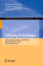 Software Technologies : 15th International Conference, ICSOFT 2020, Online Event, July 7-9, 2020, Revised Selected Papers - Marten van Sinderen