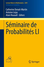 Seminaire de Probabilites LI : Mathematics and Statistics (R0) - Catherine Donati-Martin