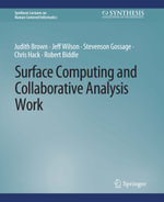 Surface Computing and Collaborative Analysis Work - Judith Brown