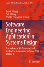 Software Engineering Application in Systems Design : Proceedings of 6th Computational Methods in Systems and Software 2022, Volume 1 - Radek Silhavy