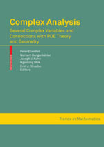 Complex Analysis : Several Complex Variables and Connections With Pde Theory and Geometry - Peter Ebenfelt