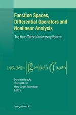 Function Spaces, Differential Operators and Nonlinear Analysis : The Hans Triebel Anniversary Volume - Dorothee Haroske