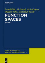 Function Spaces, 1 : De Gruyter Series in Nonlinear Analysis and Applications - Lubos Pick