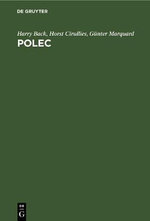 Polec : Dictionary of politics and economics / Dictionnaire de politique et d'economie / Worterbuch fur Politik und Wirtschaft - Gunter Marquard