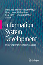Information System Development : Improving Enterprise Communication - Author