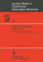 System Modeling and Optimization : Lecture Notes in Control and Information Sciences - R.F. Drenick