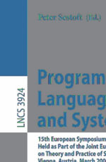 Programming Languages and Systems : 15th European Symposium on Programming, ESOP 2006, Held as Part of the Joint European - Peter Sestoft