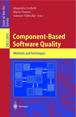 Component-Based Software Quality : Methods and Techniques - Alejandra Cechich