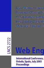 Web Engineering : International Conference, ICWE 2003, Oviedo, Spain, July 14-18, 2003. Proceedings - Juan Manuel Cueva Lovelle