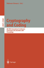 Cryptography and Coding : 8th IMA International Conference Cirencester, UK, December 17-19, 2001 Proceedings - Bahram Honary