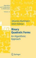 Binary Quadratic Forms : An Algorithmic Approach - Johannes Buchmann