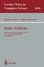 Static Analysis : 6th International Symposium, SAS'99, Venice, Italy, September 22-24, 1999, Proceedings - Agostino Cortesi