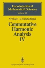 Commutative Harmonic Analysis IV : Harmonic Analysis in IRn - J. Peetre