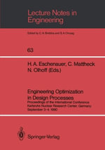 Engineering Optimization in Design Processes : Lecture Notes in Engineering - Hans A. Eschenauer
