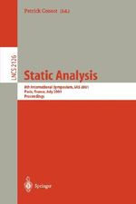 Static Analysis : Third International Workshop, WSA '93, Padova, Italy, September 22-24, 1993. Proceedings - Patrick Cousot