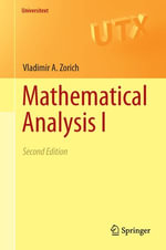Mathematical Analysis I : Mathematics and Statistics (R0) - V. A. Zorich