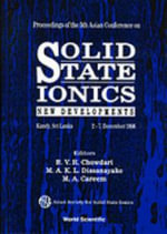 Solid State Ionics : New Developments : New Developments - B V R Chowdari