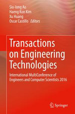 Transactions on Engineering Technologies : International MultiConference of Engineers and Computer Scientists 2016 - Author