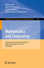 Mathematics and Computing : Third International Conference, ICMC 2017, Haldia, India, January 17-21, 2017, Proceedings - Heinrich Begehr