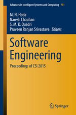 Software Engineering : Proceedings of CSI 2015 - M. N. Hoda
