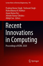 Recent Innovations in Computing : Proceedings of ICRIC 2020 - Author
