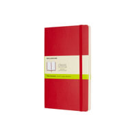 Moleskine Classic : Large Notebook, Plain, Scarlet Red : Soft Cover - Moleskine