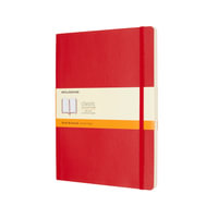 Moleskine Classic : Extra Large Notebook, Ruled, Scarlet Red : Soft Cover - Moleskine