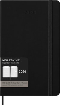 Moleskine 2026 Pro 12 Month Weekly Vertical Layout Diary - Moleskine