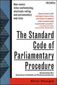 STNDRD CODE PARLIAMEN PROC, 4E : Business Books - STURGIS