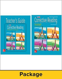 Corrective Reading Decoding Level B1, Teacher Materials Package : CORRECTIVE READING DECODING SERIES - McGraw Hill