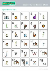 Read Write Inc Phonics : Desktop Speed Sounds Chart Pack of 10 - Tim Archbold