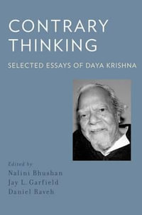 Contrary Thinking : Selected Essays of Daya Krishna - Daya Krishna