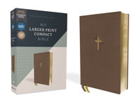 NIV Larger Print Compact Bible, Red Letter, Comfort Print [Brown] : New International Version, Leathersoft, Brown - Zondervan