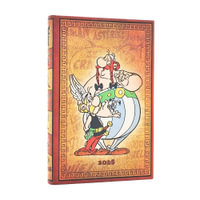 2026 Asterix & Obelix (The Adventures of Asterix) Mini 12-month Horizontal Hardcover Flexi Dayplanner 2026 (Elastic Band Closure) - Paperblanks